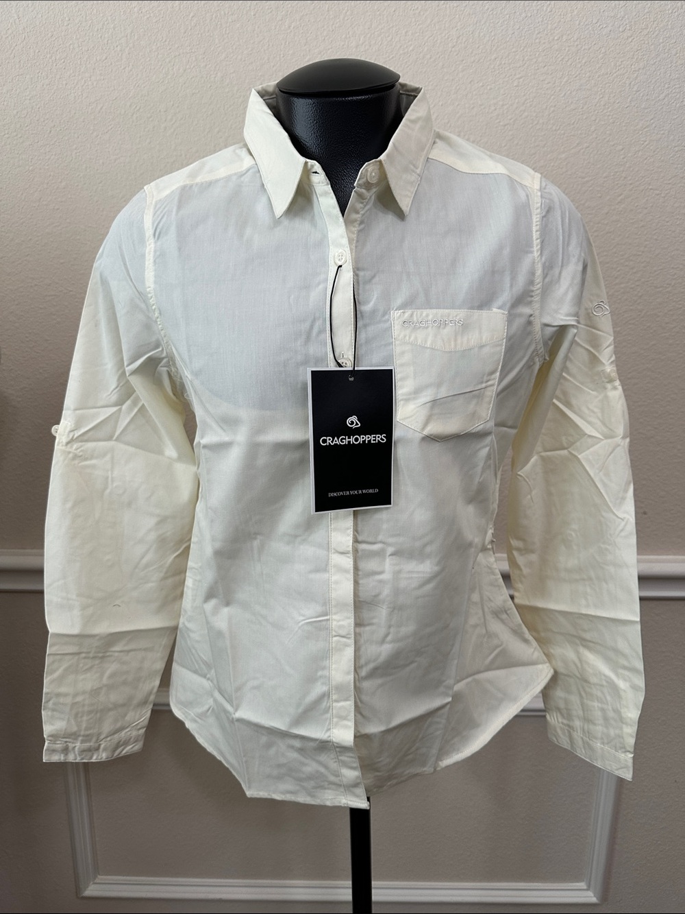 Craghoppers KIWI LONG SLEEVE SHIRT  - Sea Salt